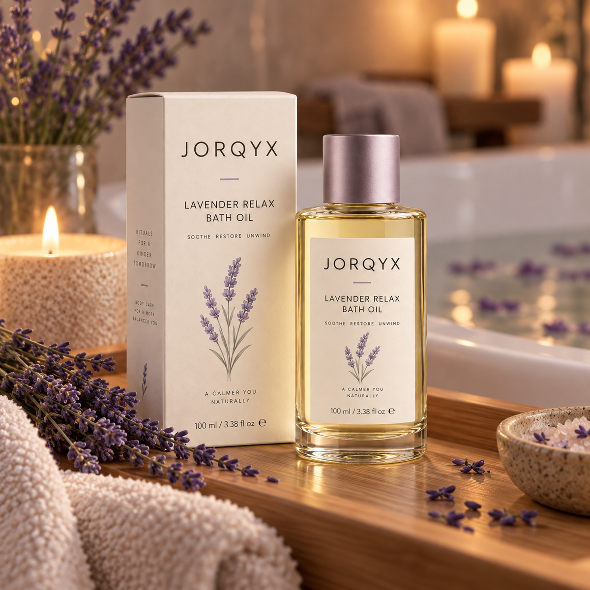 JORQYX Lavender Relax Bath Oil